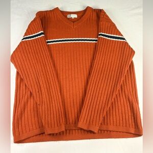 Vintage Motogear V-Neck Knit Pullover Sweatshirt | $24.99